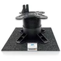 100 Stück 3mm Terrassenpad - 90 x 90 mm Terrassenpads, Gummigranulat-Pads, Terrassenbau